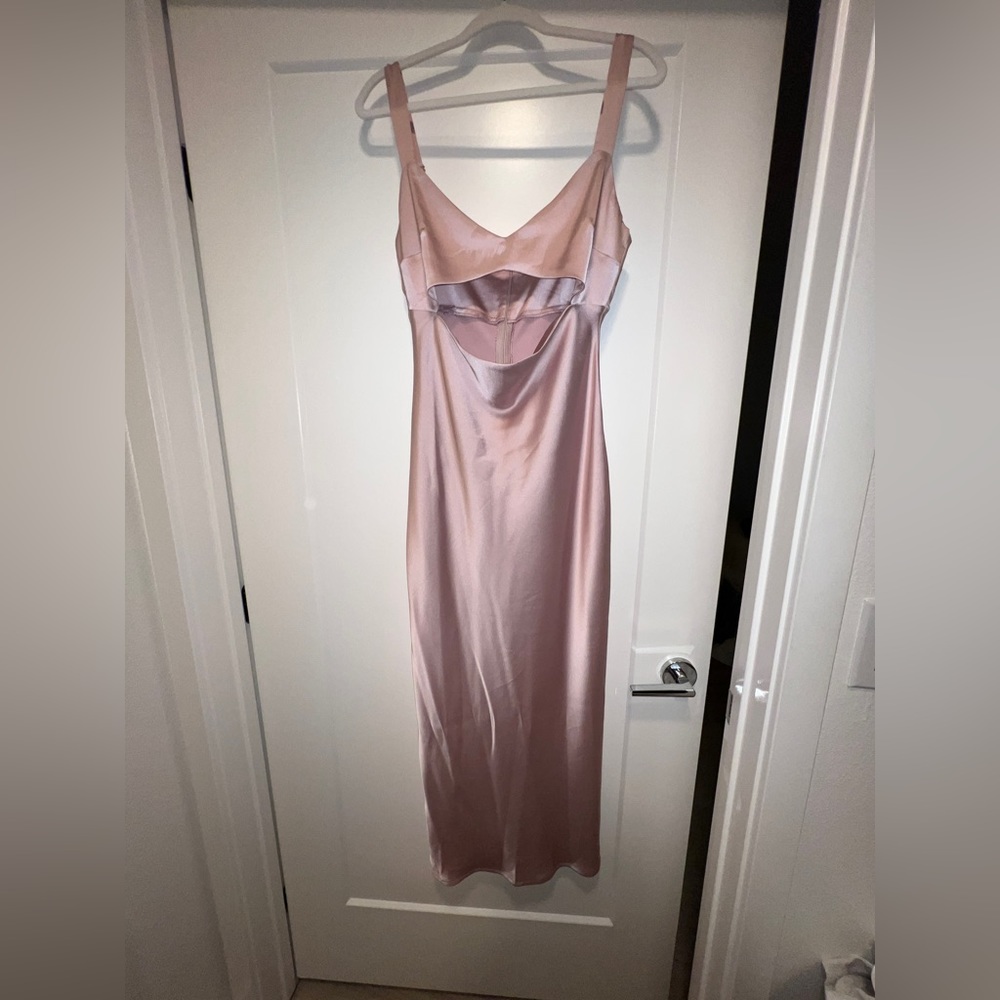 Petal Pup Pink Satin Dress